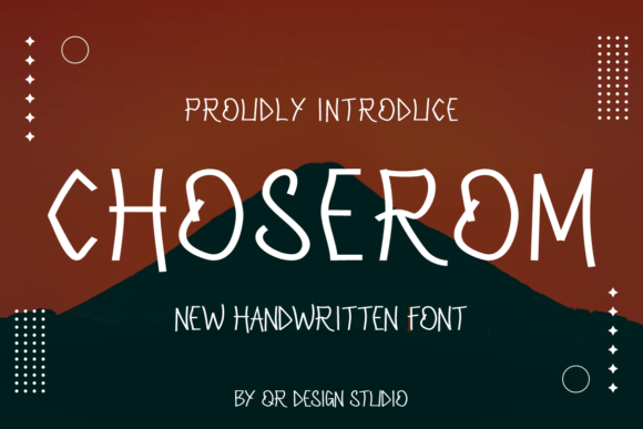 Choserom: A Bold Handwritten Font for Campaign Creativity