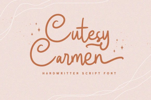 Cutesy Carmen: The Perfect Handwritten Font for Crafters and Designers