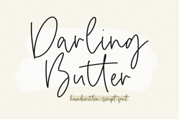Darling Butter: A Delicate Script Font for Elegant Brand Identities