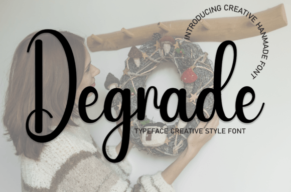 Degrade Handwritten Font for Invitations & Craft Labels