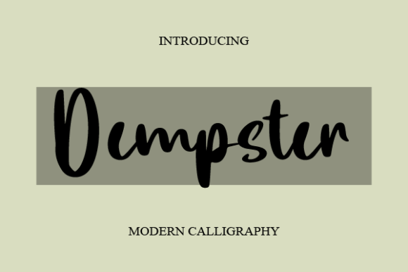 Dempster: A Script Font That Makes Your Campaigns Instantly Recognizable