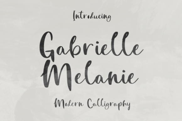 Gabrielle Melanie: A Refined Script Font for Small Business Branding