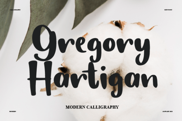 Gregory Hartigan: A Premium Script Font for Scroll-Stopping Brand Content