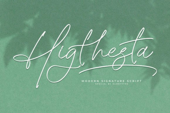 Higthesta: A Handwritten Font That Elevates Digital Branding