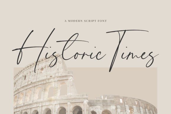 Historic Times: A Handwritten Script Font for Crafters & Sellers