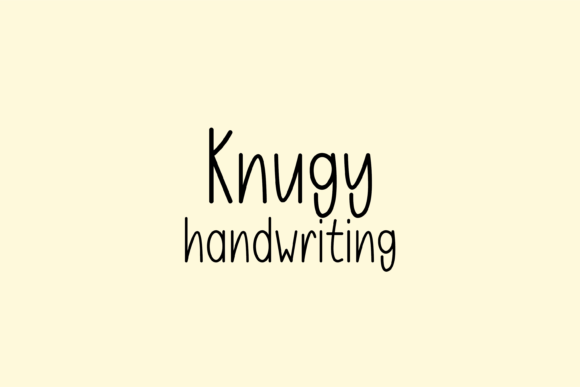 Knugy: A Friendly Handwritten Font for Small Business Branding