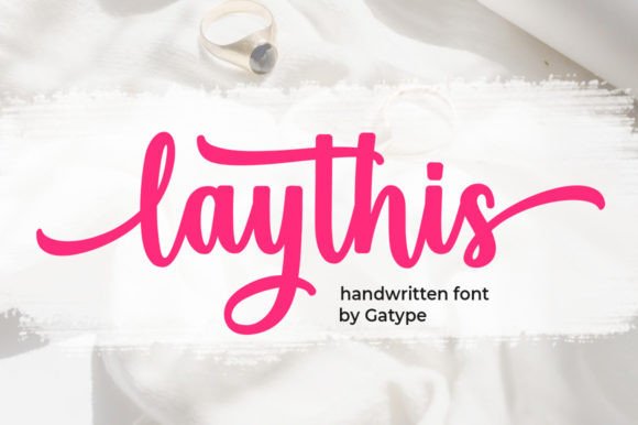 Laythis: A Modern Script Font for Editorial Design