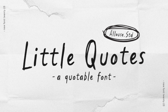 Little Quotes: A Handwritten Font That Makes Your Message Stick