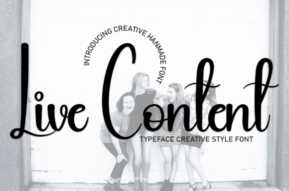 Live Content: A Sweet, Friendly Handwritten Font for Real Branding