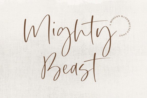 Mighty Beast: An Elegant Script Font for Brand Moments That Matter