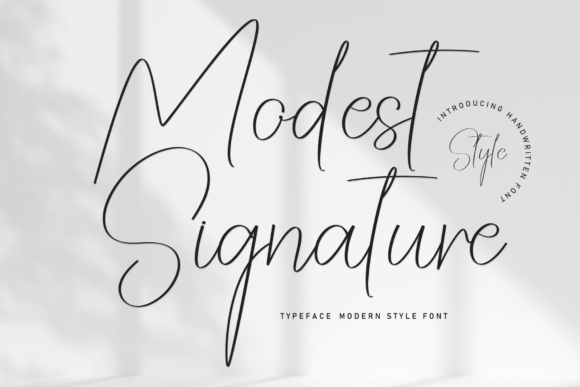 Modest Signature: A Font That Elevates Branding