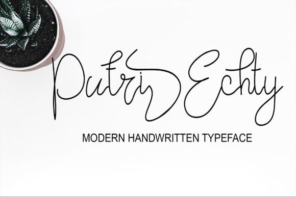 Putri Echty: A Handwritten Script Font Built for Digital Trust
