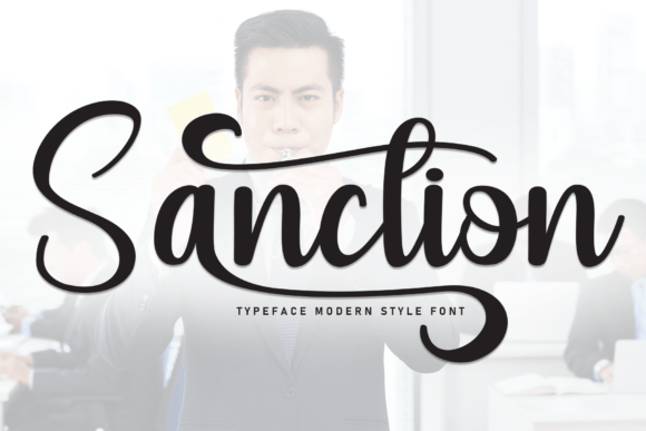 Sanction: A Handwritten Font for Creative Crafters