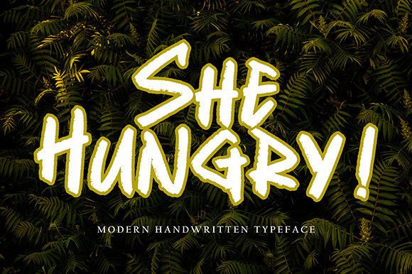 She Hungry: A Handwritten Font That Elevates Digital Branding