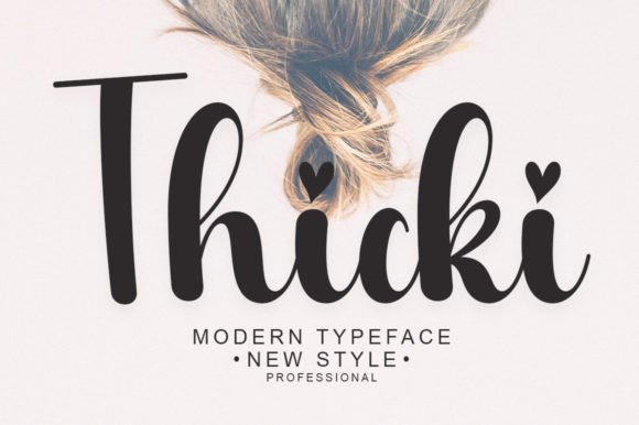 Thicki: A Thoughtful Script Font for Editorial Warmth